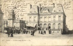 CPA Caen La Gare Saint Martin