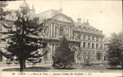 POSTAL Caen de la VENDIMIA la universidad vieja del ayuntamiento de Eudistes
