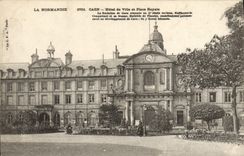 Ayuntamiento de Caen de la POSTAL de la VENDIMIA y lugar real