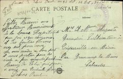 La vuelta de Leroy del mercado del Saint Pierre del bulevar de Caen de la POSTAL de la VENDIMIA va Saint Pierre cubierto y de la iglesia