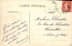 El viaje Leroy de Marchel del Saint Pierre del bulevar de Caen de la POSTAL de la VENDIMIA va cubierto