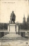 CPA Caen Statue de Louis XIV