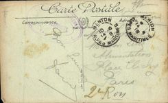 POSTAL Caen de la VENDIMIA los cuarteles de Hamelin del lll de Alejandro del lugar y el monumento de los móviles