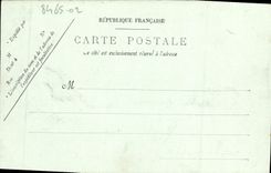 POSTAL Caen de la VENDIMIA los campos de la lavanda de la pasarela