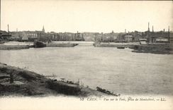 CPA Caen Vue sur le pont prise de Montalivet