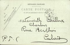 POSTAL Caen de la VENDIMIA las cerraduras de los barcos del puerto