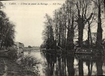 CPA Caen L'Orne en amont du Barrage 