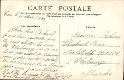 POSTAL de la VENDIMIA la tripa con el modo de cocinero del traje del folklore de Caen