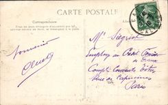 POSTAL Caen de la VENDIMIA la abadía de Malherbe de la universidad con los hombres el cuarto que visita