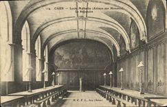 Universidad de Caen Malherbe de la POSTAL de la VENDIMIA la abadía del refectorio con los hombres