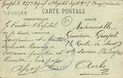 POSTAL Caen de la VENDIMIA la universidad y de la iglesia el ahorrador Saint