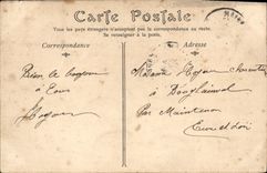 Bordes de la POSTAL de la VENDIMIA de Orne en la escuela de la natación