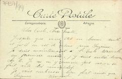 VINTAGE POSTCARD Caen Teacher training school Teachers