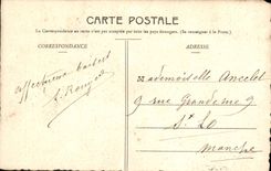 Apse de St. Etienne de la abadía de Caen de la POSTAL de la VENDIMIA de la iglesia