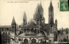 CPA Caen Abside de l'Eglise St Etienne 