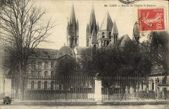 CPA Caen Abside de l'Eglise St Etienne 
