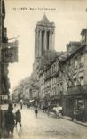CPA Caen Rue et Tour Saint Jean Coiffeur Barbe Taillee