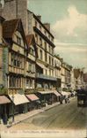 CPA Caen Vieilles Maisons Rue Sainte Pierre Levrard Tramway