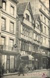 CPA Caen Vieilles Maisons de bois Rue Sainte Pierre Levrard
