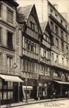 CPA Caen Vieilles Maisons de la Rue St Pierre Levrard