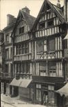 CPA Caen Maisons de la Rue Saint Pierre Evrard