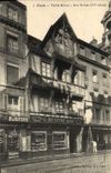 VINTAGE POSTCARD Caen Vieille House Street St Jean Bijouterie Intends Aine