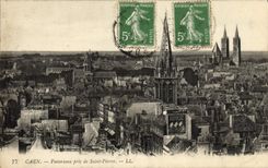 CPA Caen Panorama pris de Saint Pierre 