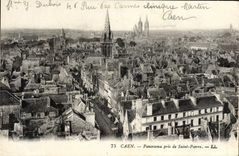 CPA Caen Panorama pris de Saint Pierre 