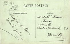 VINTAGE POSTCARD Caen Places Republic the Military Concert