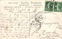 POSTAL Trouville de la VENDIMIA en la opinión del mar de los chalets