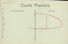 La POSTAL Trouville de la VENDIMIA en el mar visto como el cuervo vuela en el casino municipal y los embarcaderos