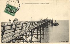 POSTAL Trouville de la VENDIMIA lanzado de Le Havre