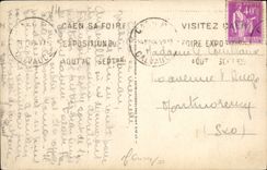 VINTAGE POSTCARD Caen hotel of ecoville seat of the chamber of commerce