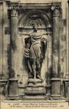 CPA Caen ancien hotel de valois ou d'ecoville Statue de David decorant la cour 