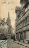 VINTAGE POSTCARD Caen House of the quatrans street of Jail