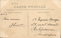 VINTAGE POSTCARD Caen House of the quatrans street of Jail