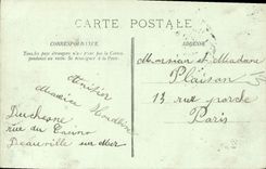 CPA Trouville les jetees a l'heure de la maree Bateau