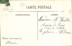 VINTAGE POSTCARD Trouville Seen from of the pier of Deauville