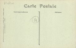 VINTAGE POSTCARD Trouvlle on sea the pier walk by heavy weather