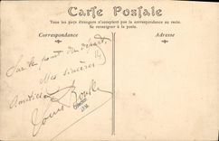 VINTAGE POSTCARD Trouville on sea the piers walk by heavy weather