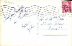 VINTAGE POSTCARD Trouville queen of the beaches View the beach and the swimming pool