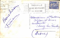 CPA Trouville La Reine des plages la plage et la piscine