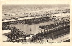 CPA Trouville Reine des plages la plage et la piscine