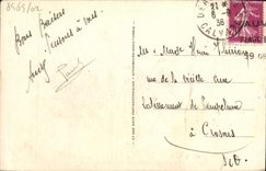 VINTAGE POSTCARD Trouville Queen of the beaches the beach and the swimming pool