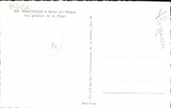 CPA Trouville la reine des plages Vue generale de la plage