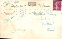 VINTAGE POSTCARD Trouville queen of the beach the beach has high tide