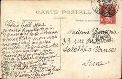 VINTAGE POSTCARD Trouville the beach and the pier walk