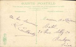 VINTAGE POSTCARD Trouville the beach the casino