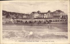 CPA Trouville la reine des plages la plage et le casino