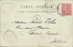 VINTAGE POSTCARD Trouville on sea the beach